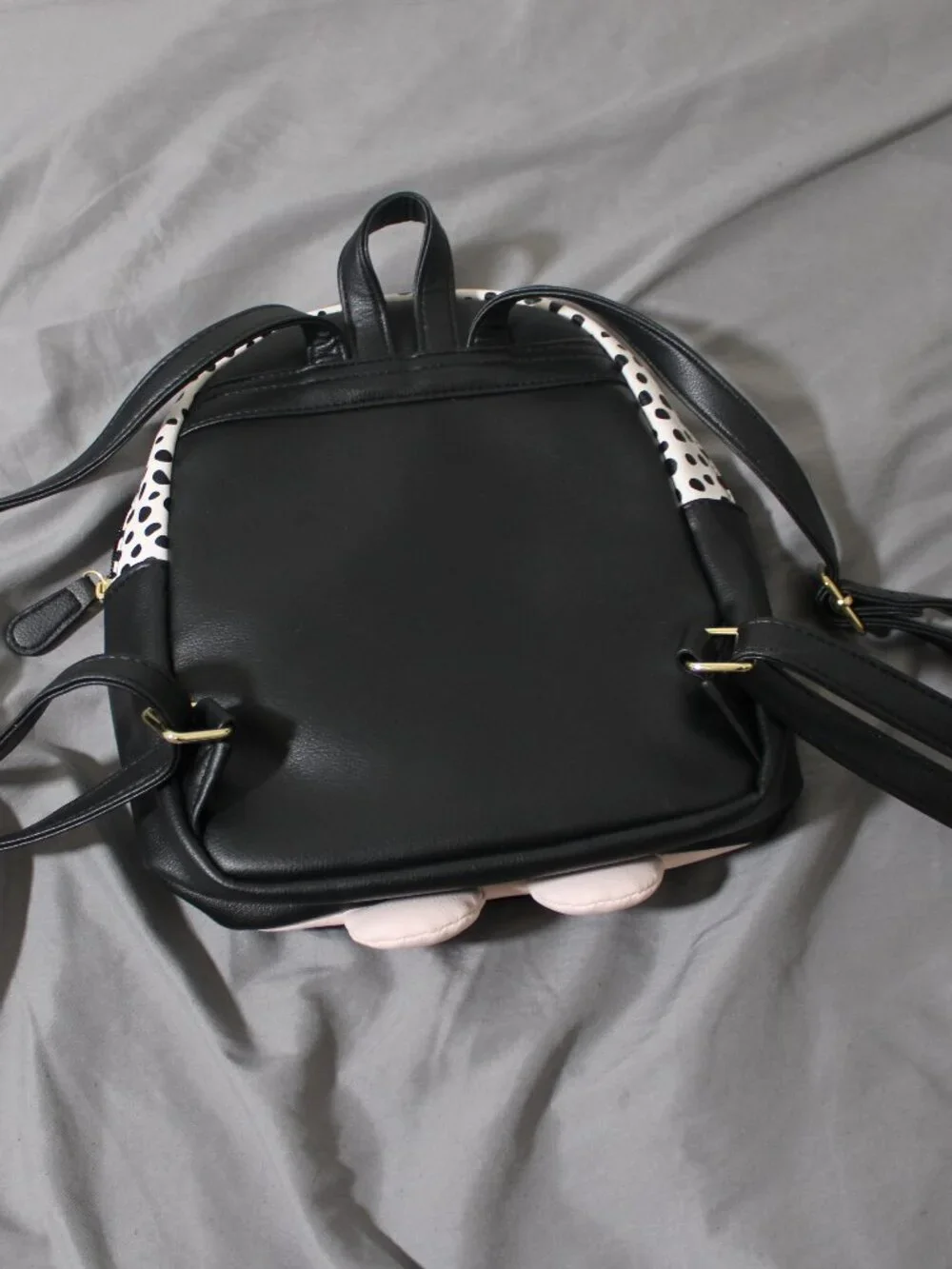 NWOT LUV Betsey by Betsey Johnson Pink & Black Cat Mini Backpack